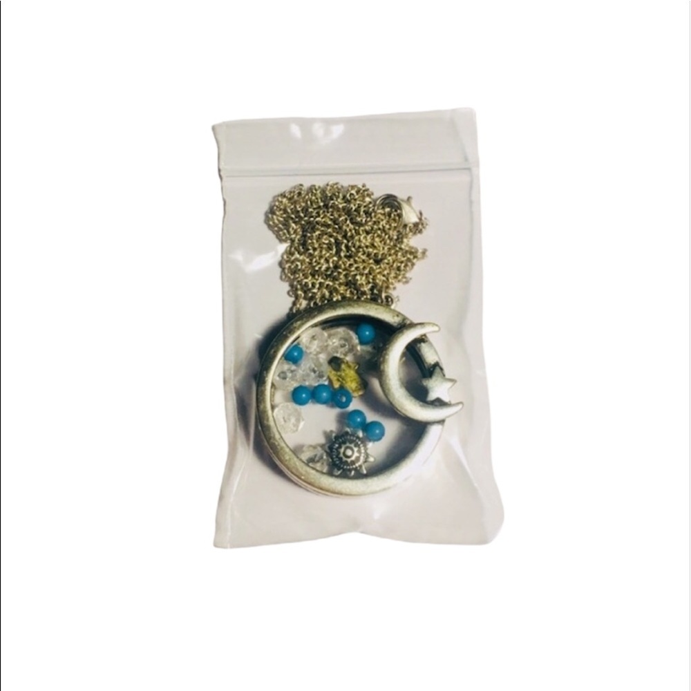 🎀2/20🎀 Silver Sun & Moon Long Pendant Necklace - Picture 2 of 4